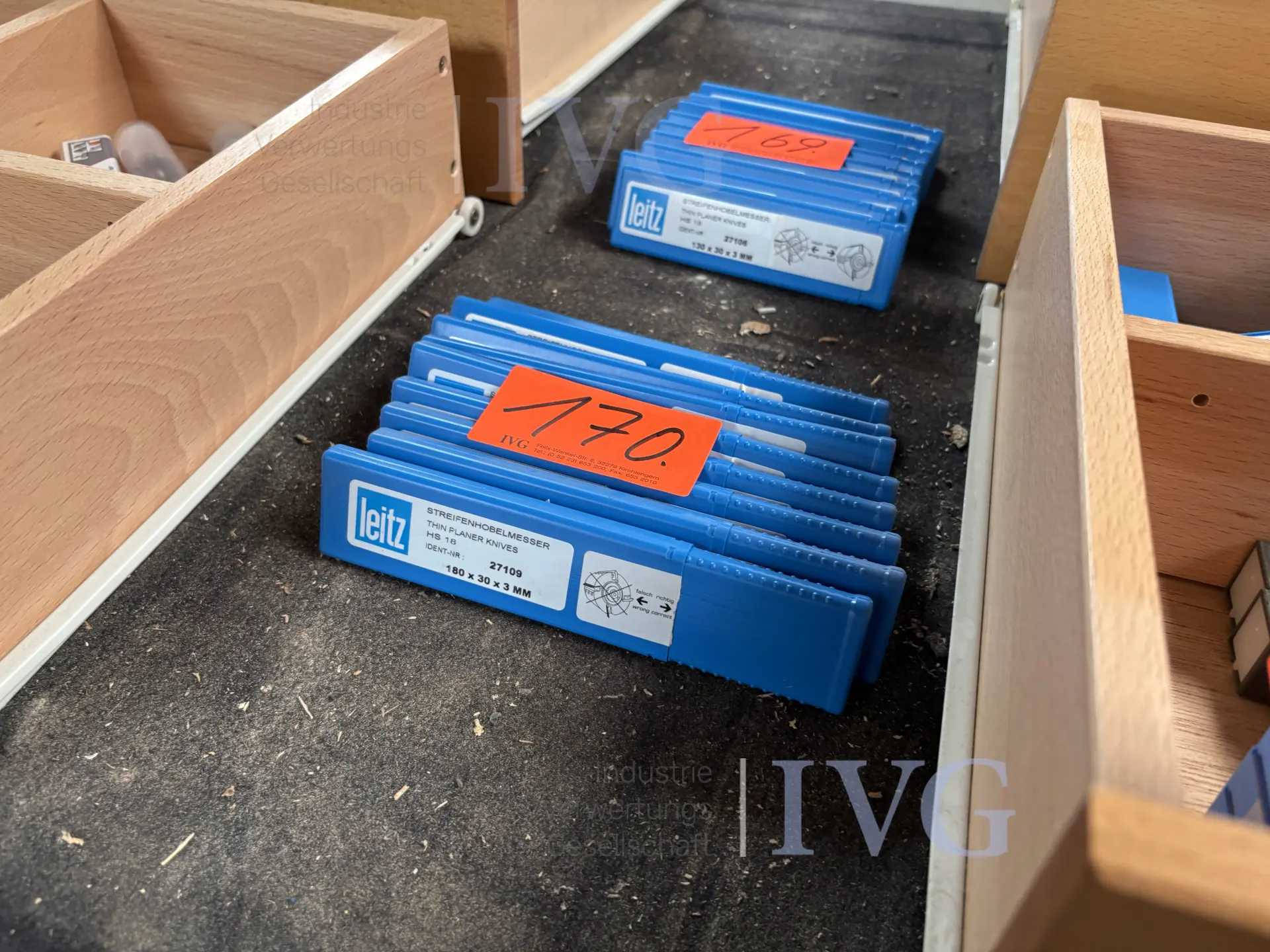 Posten Streifenhobelmesser LEITZ